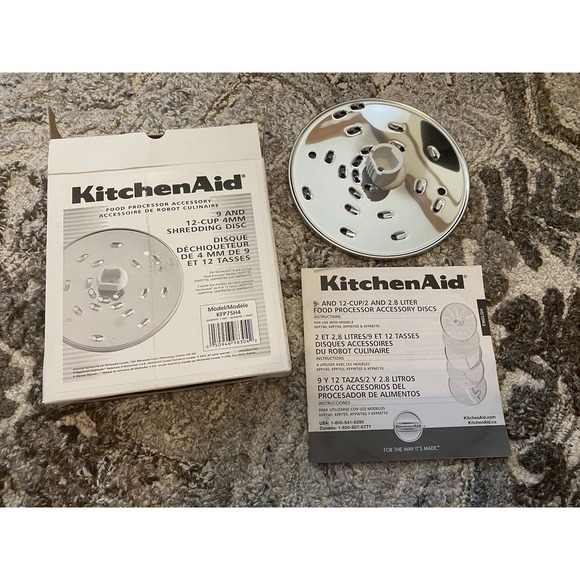 KitchenAid Food Processor Shredding & Slicing Discs Blades KFP740 KFP750 KFPW760 - Picture 4 of 8
